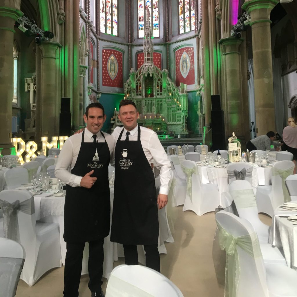 Singing waiters at The Monastery Manchester